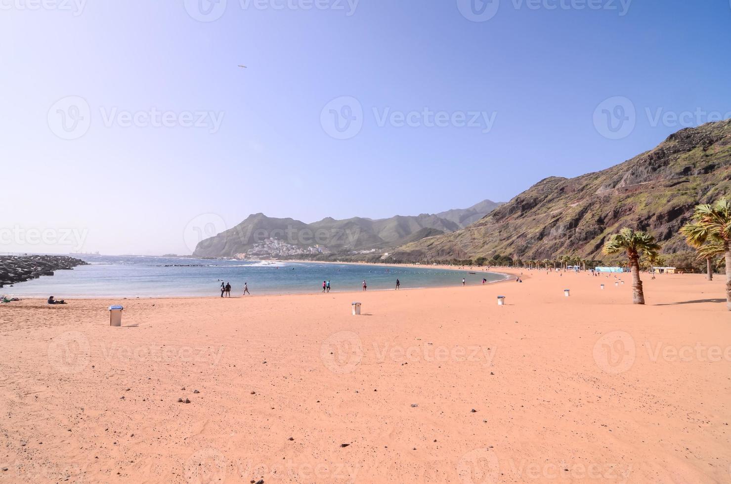 Beautiful beach scene photo