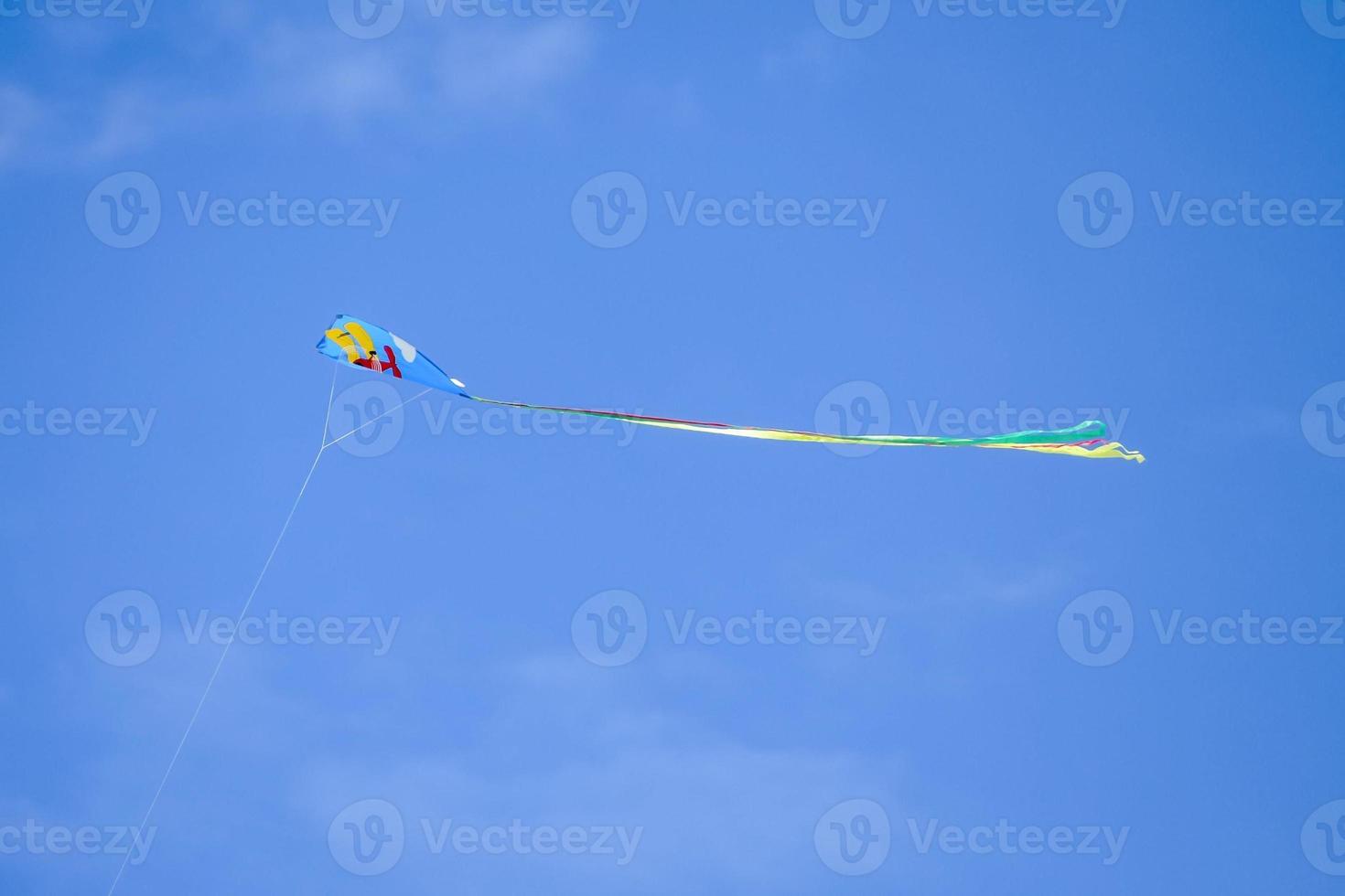 Kite flying close-up photo