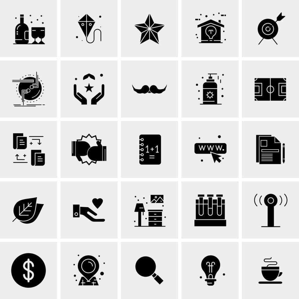 25 Universal Business Icons Vector Creative Icon Illustration to use in web and Mobile Related project