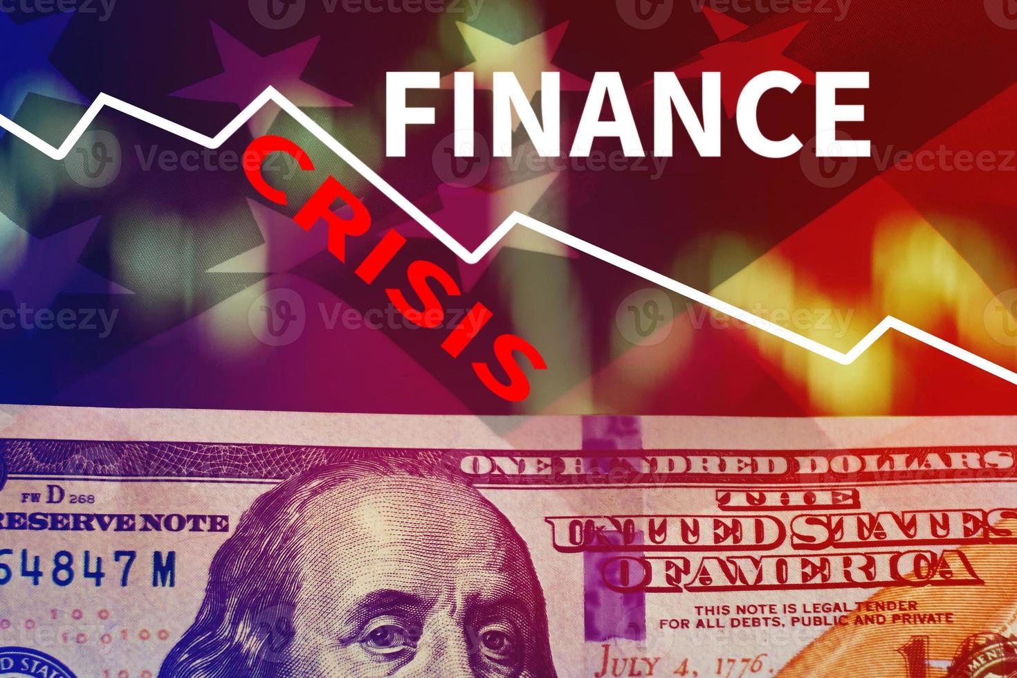 Finance crisis concept photo