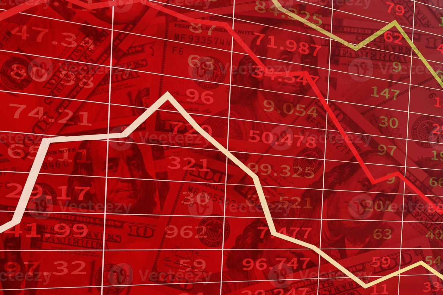 Economic and financial crisis concept photo