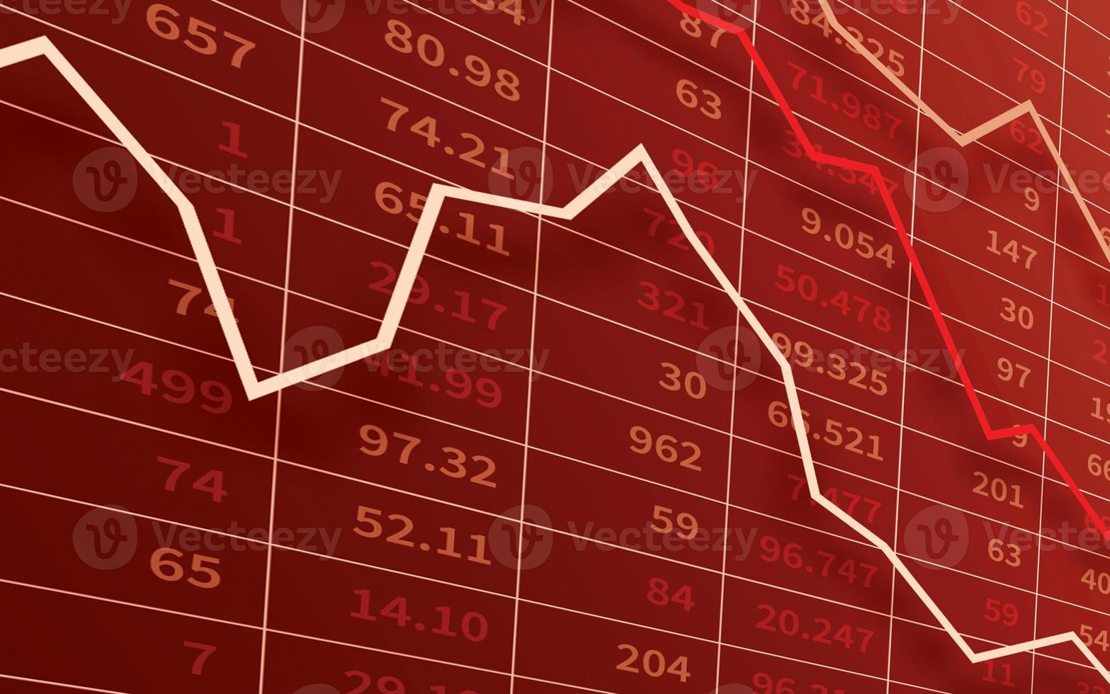 concepto de crisis económica y financiera foto