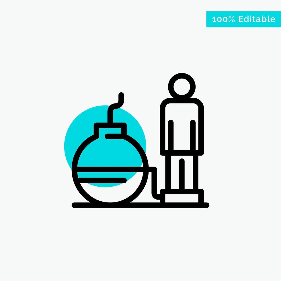 Business Debt Modern Problem turquoise highlight circle point Vector icon