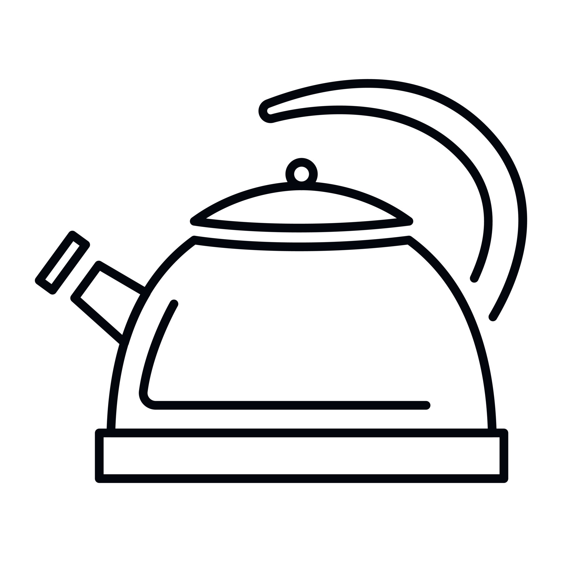 Whistle kettle icon, outline style 15179079 Vector Art at Vecteezy