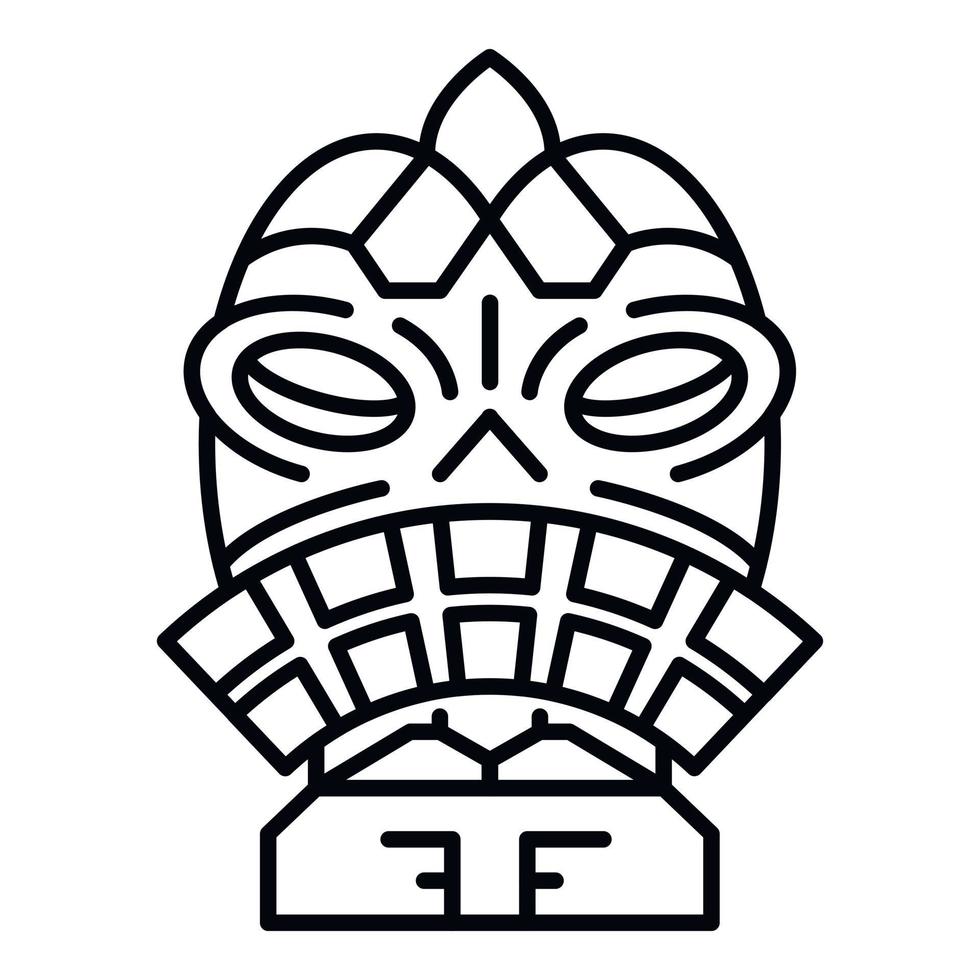 Ritual idol icon, outline style vector