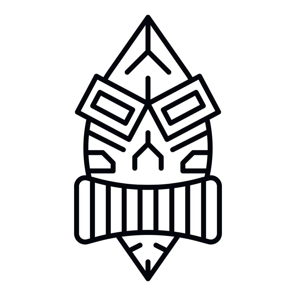 Hawaii idol icon, outline style vector