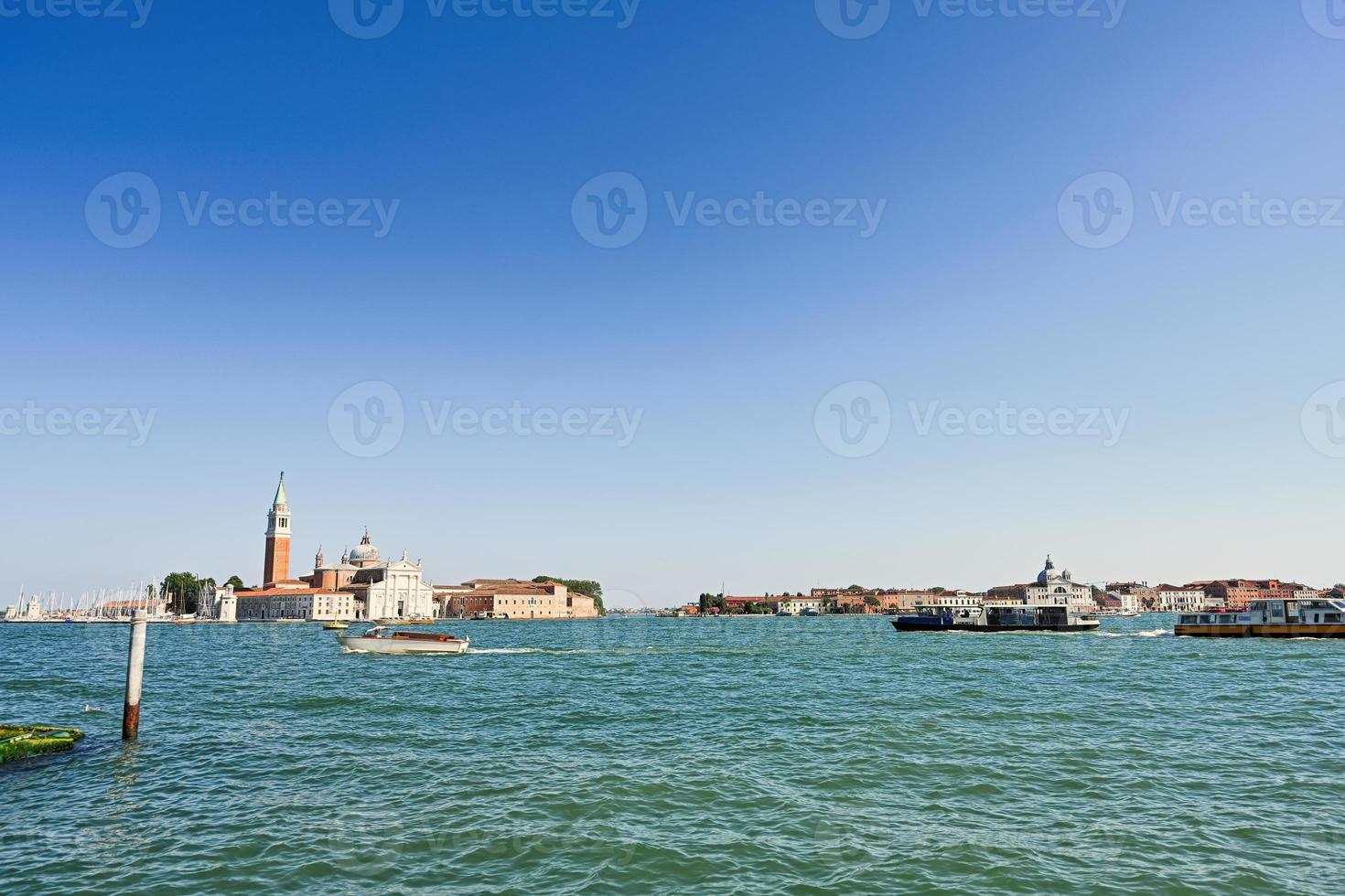 San Giorgio Maggiore island in Venetian lagoon, Venice, Italy. photo