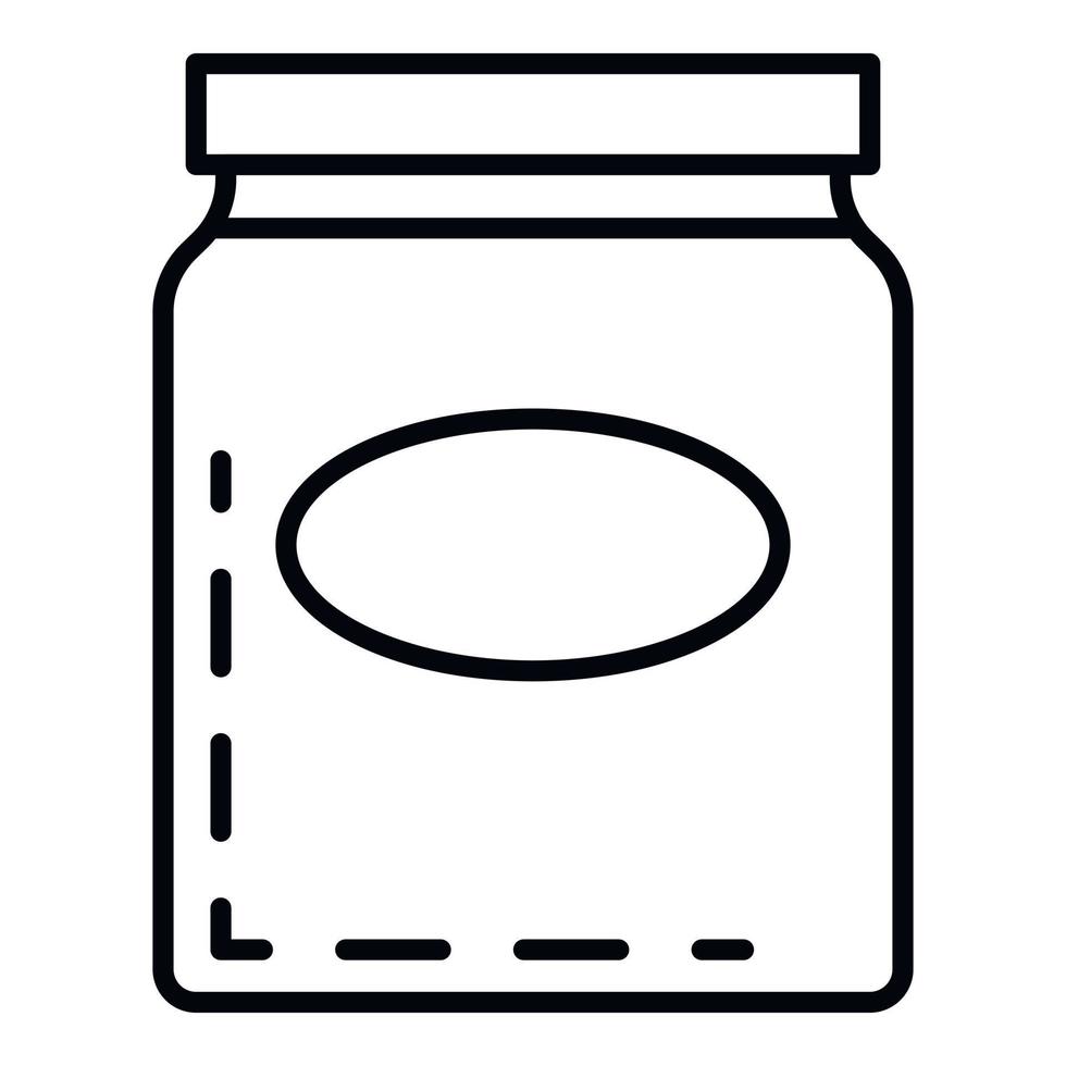 Premium honey jar icon, outline style vector