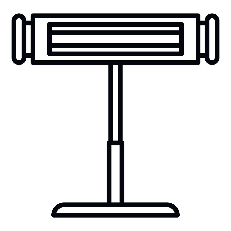 Commercial stand heater icon, outline style vector