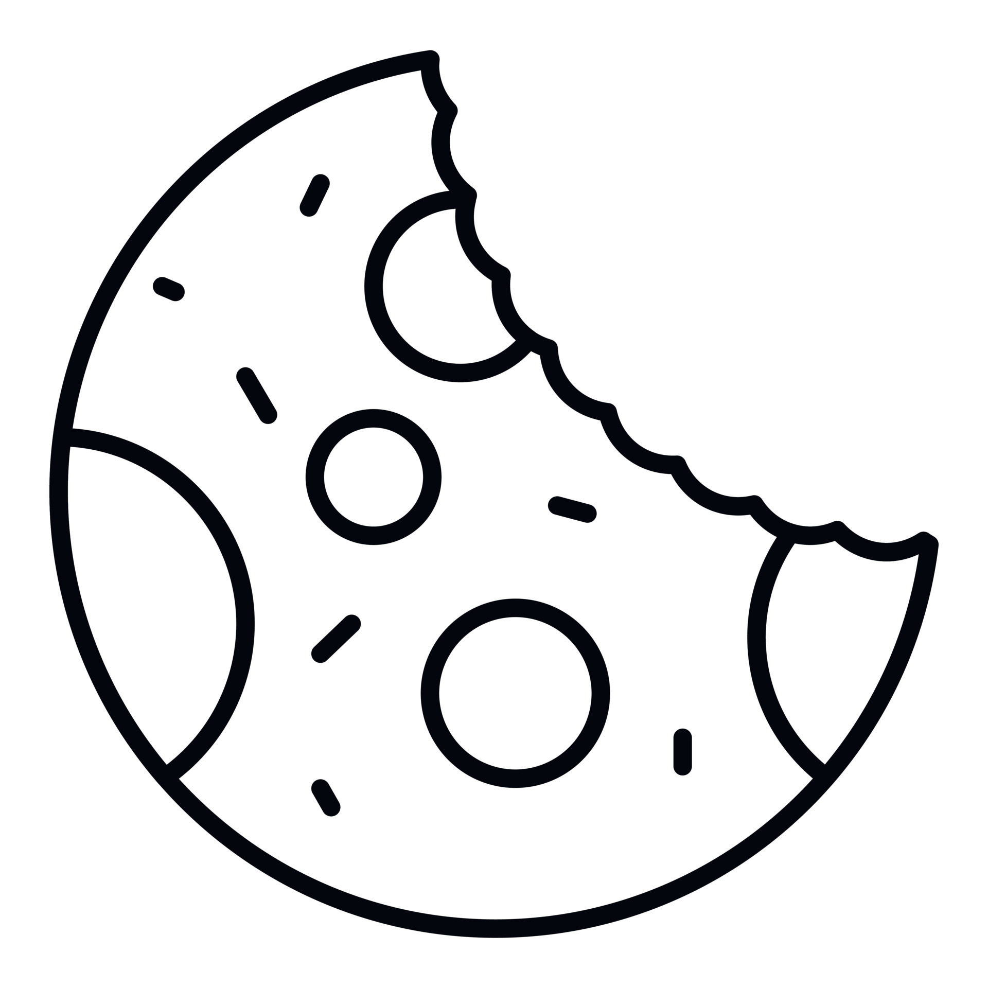 Bite cookie icon, outline style 15180423 Vector Art at Vecteezy