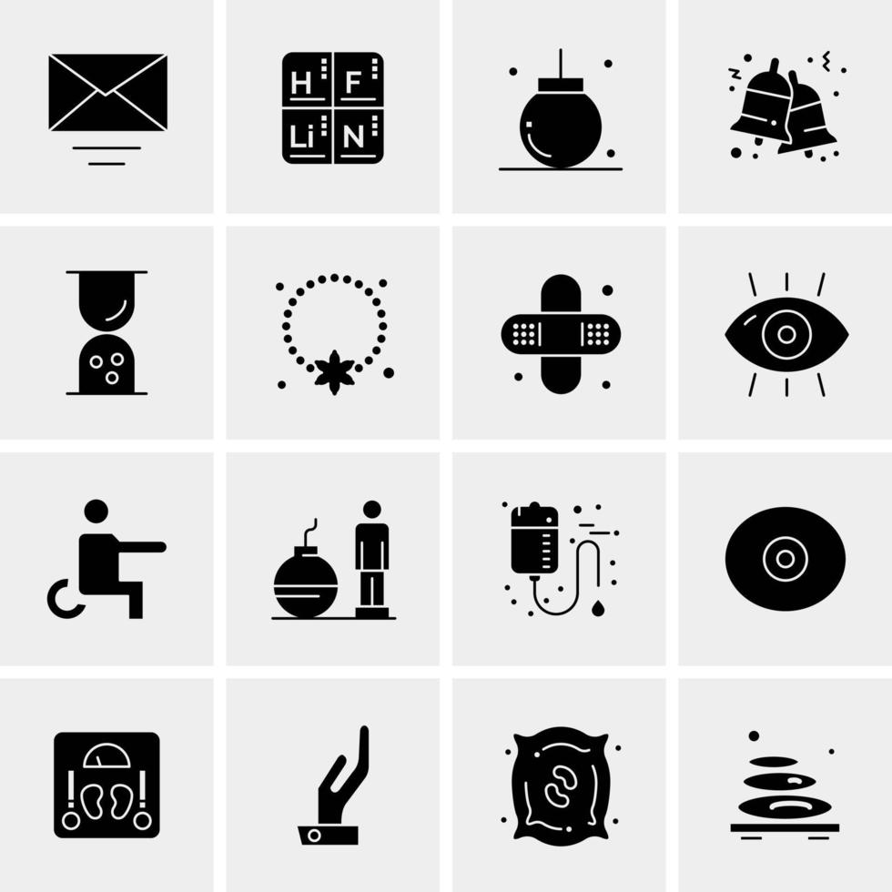 16 Universal Business Icons Vector Creative Icon Illustration to use in web and Mobile Related project