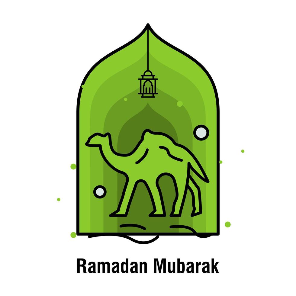 Ramadan Kareem concept banner vector illustration