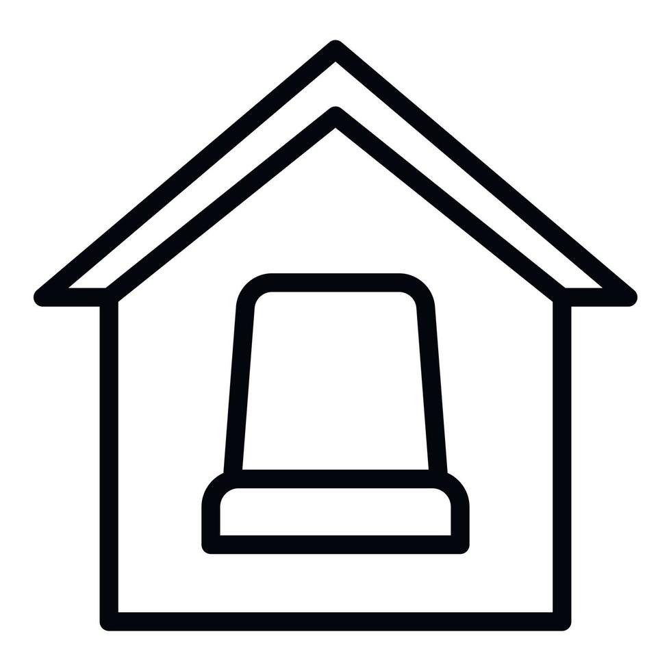 Smart home comfort icon, outline style vector