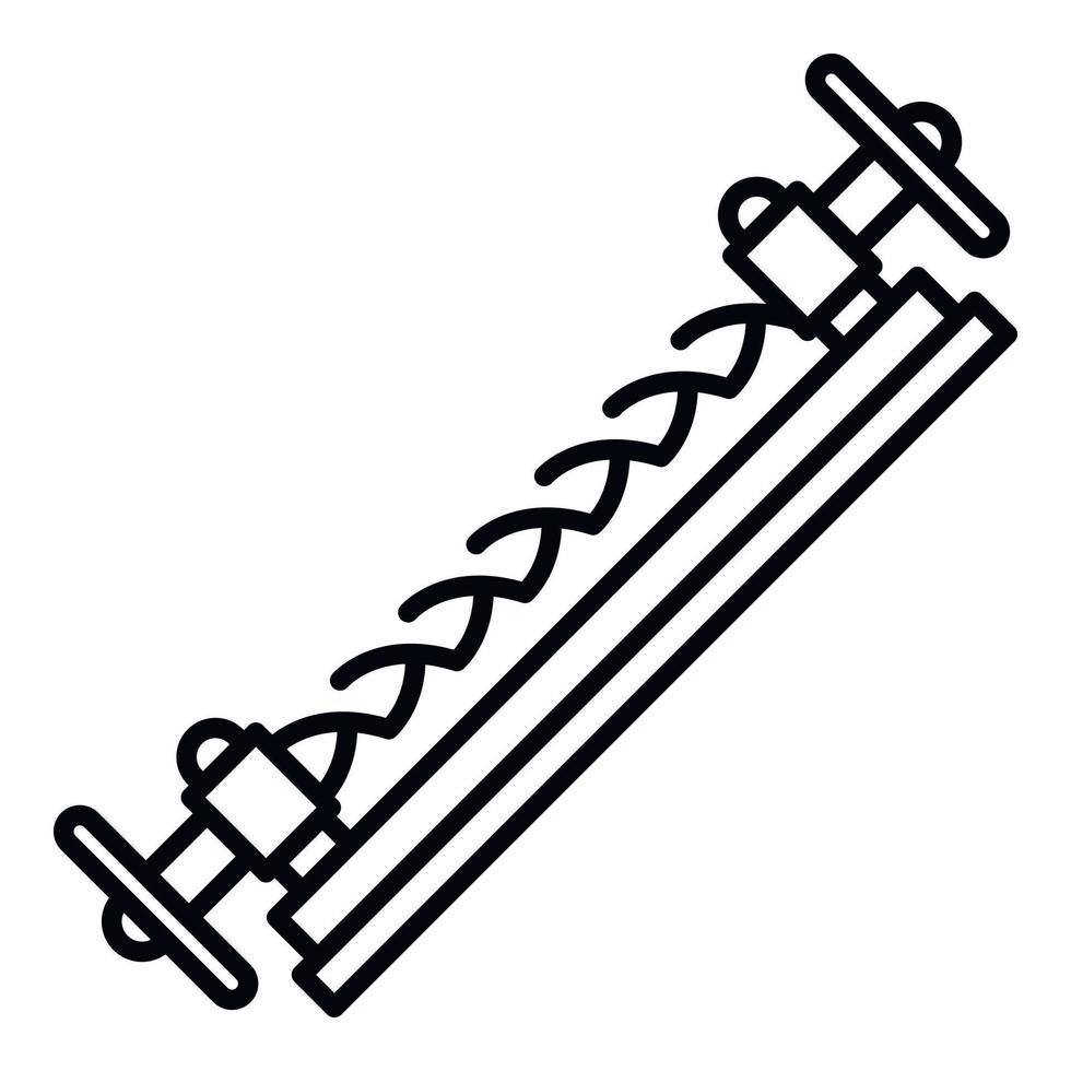 Blacksmith tool icon, outline style vector