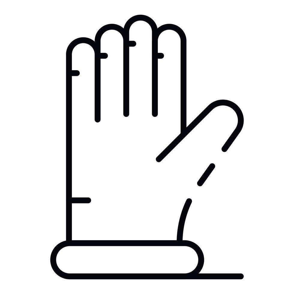 Blacksmith glove icon, outline style vector