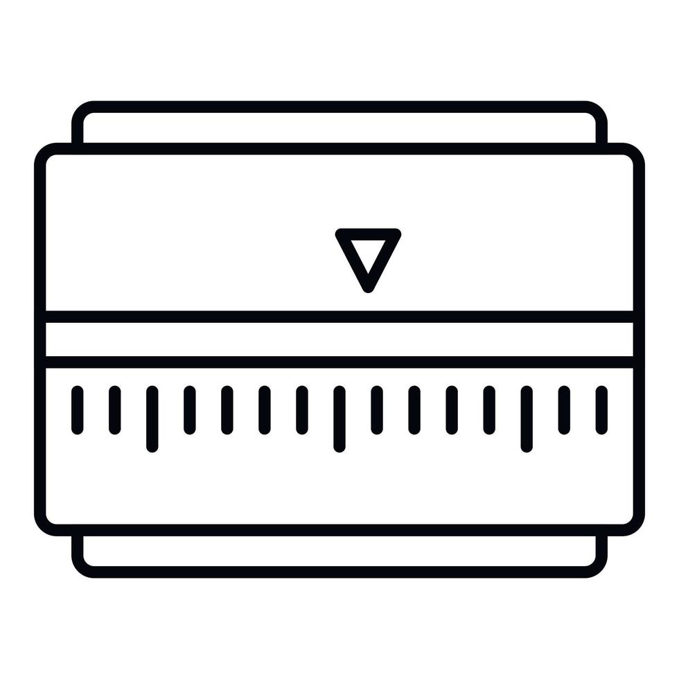 Manual timer icon, outline style vector