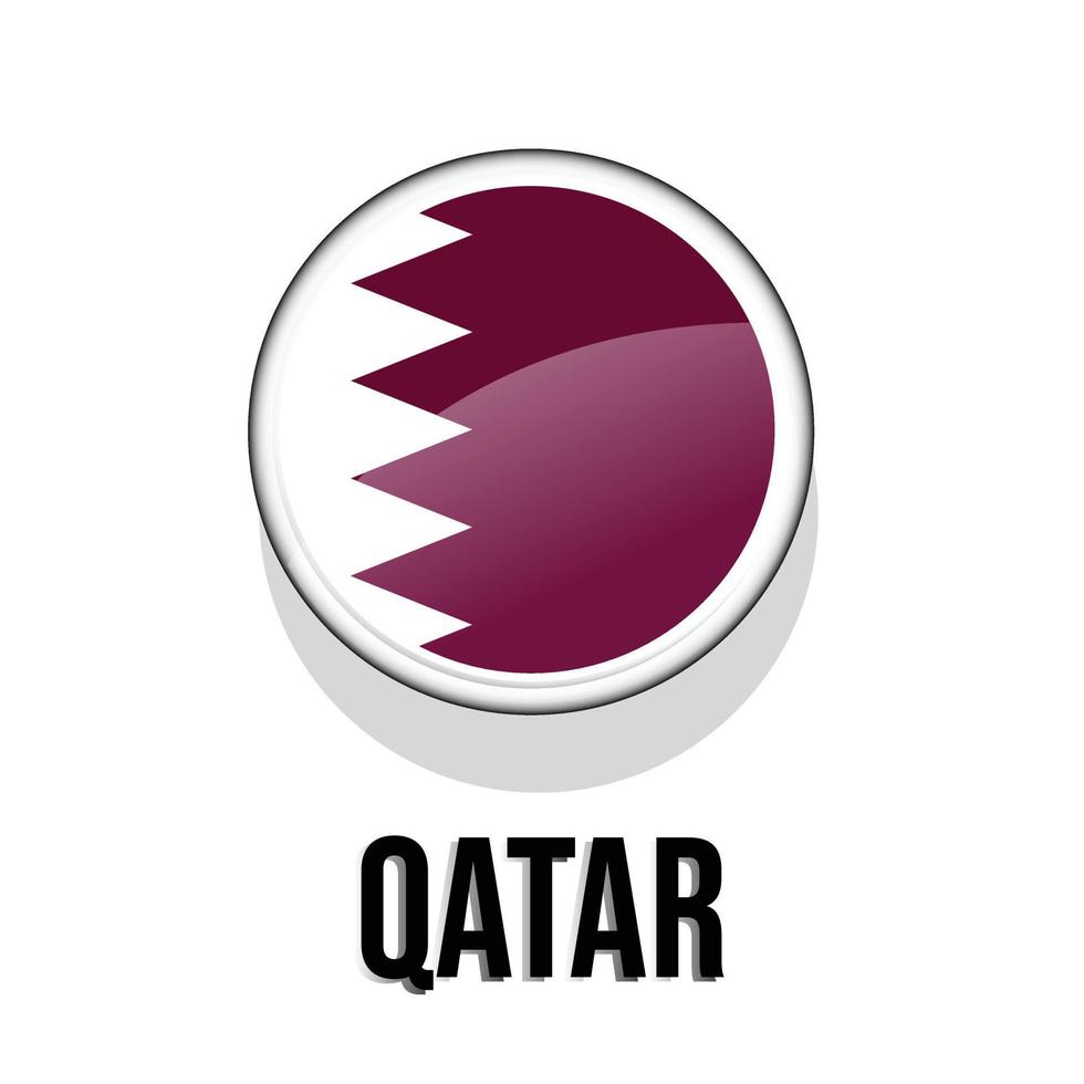 bandera de qatar vector