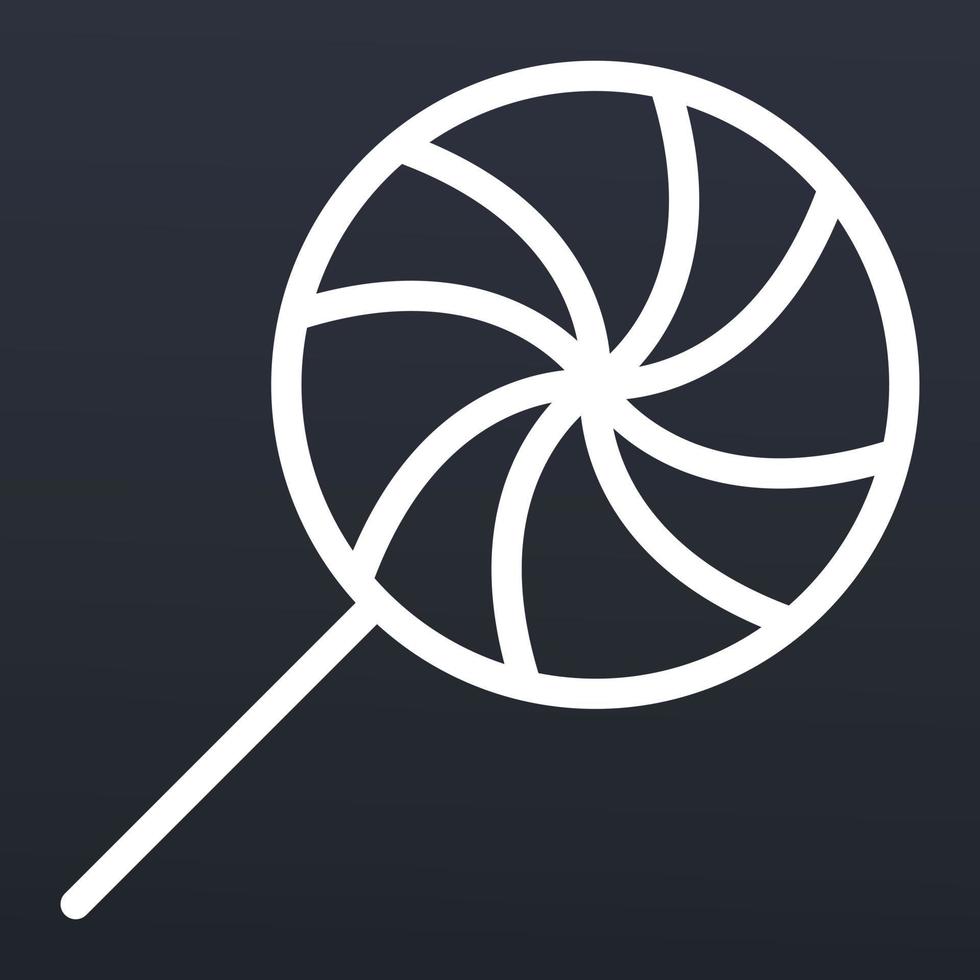 Swirl lollipop xmas icon, outline style vector