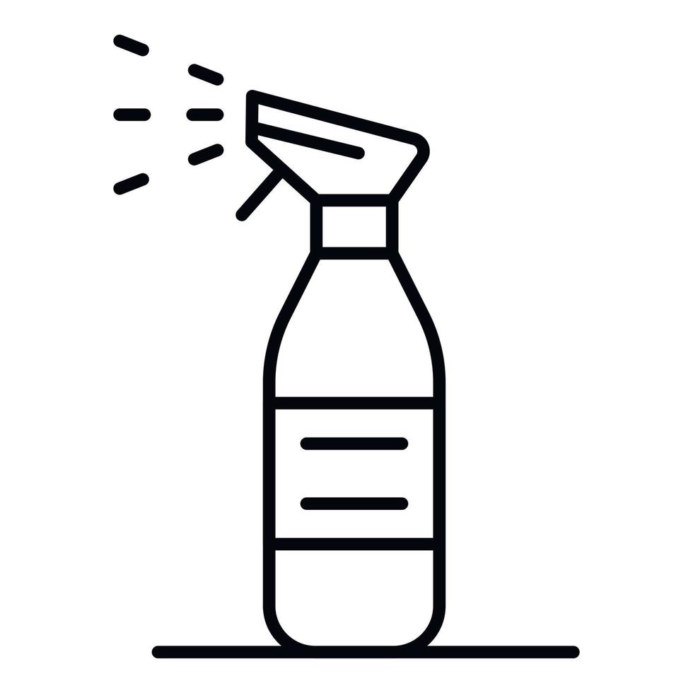 icono de spray limpio, estilo de contorno vector