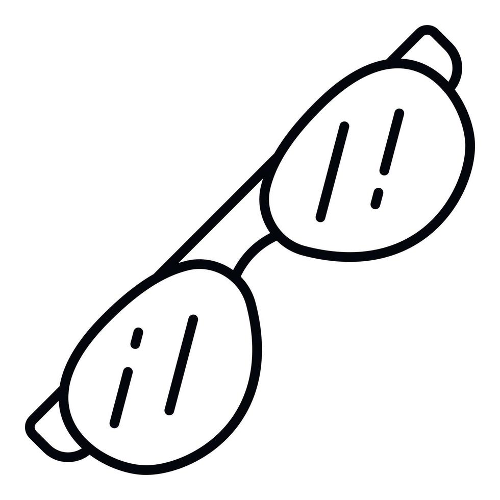 Sunglasses icon, outline style vector