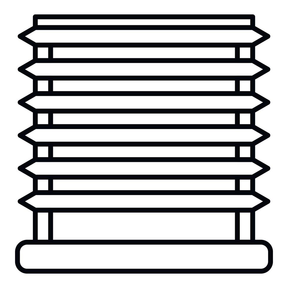 Horizontal louvers icon, outline style vector