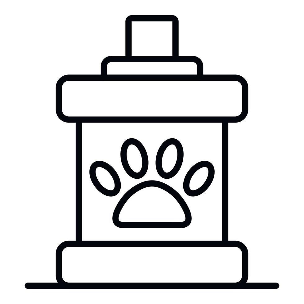 icono de spray para mascotas, estilo de esquema vector