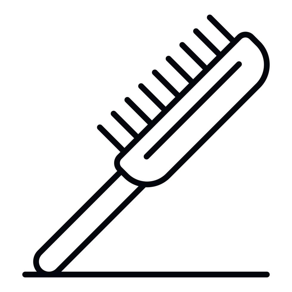 Pet brush icon, outline style vector