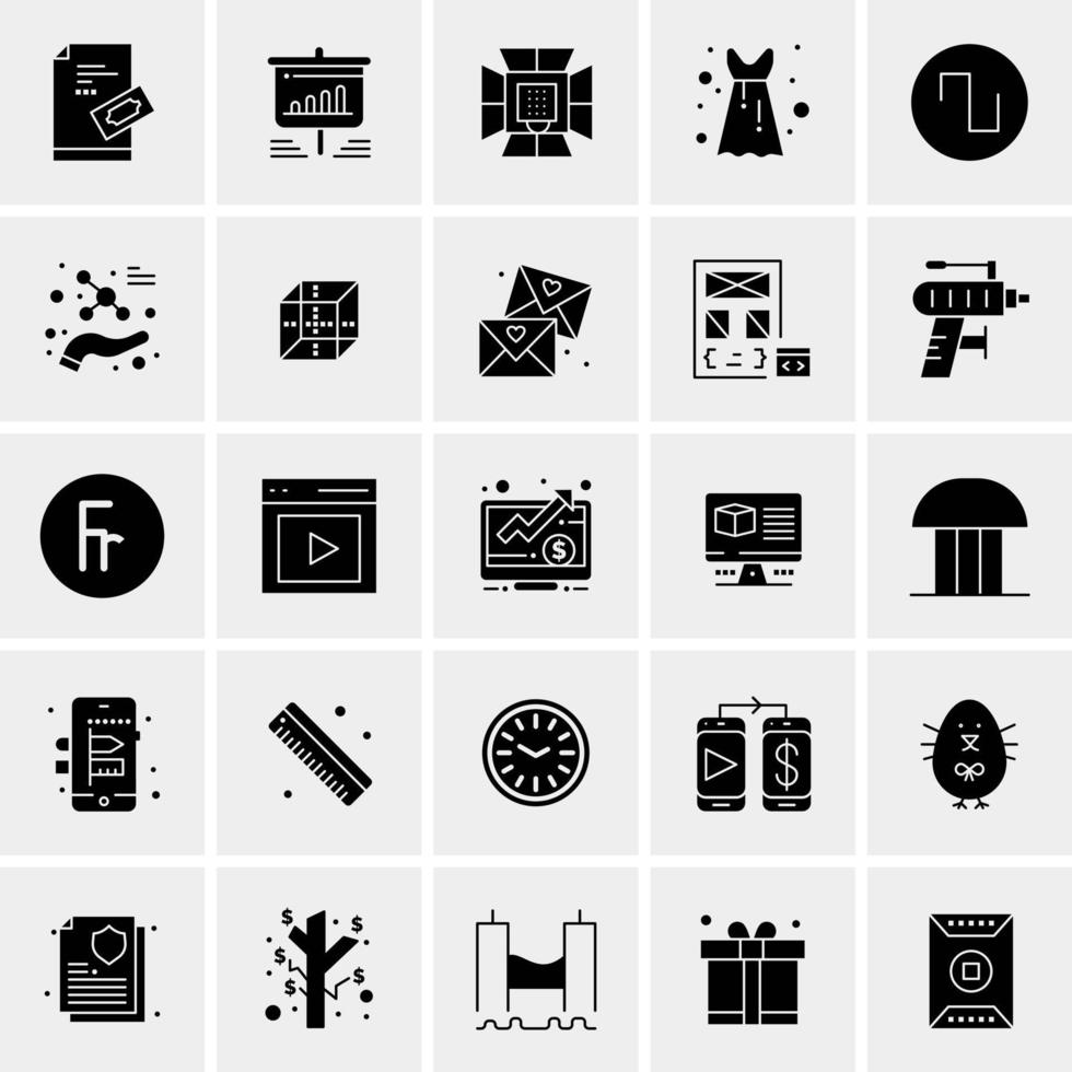 25 Universal Business Icons Vector Creative Icon Illustration to use in web and Mobile Related project