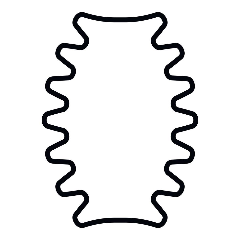 Part coil icon, outline style vector
