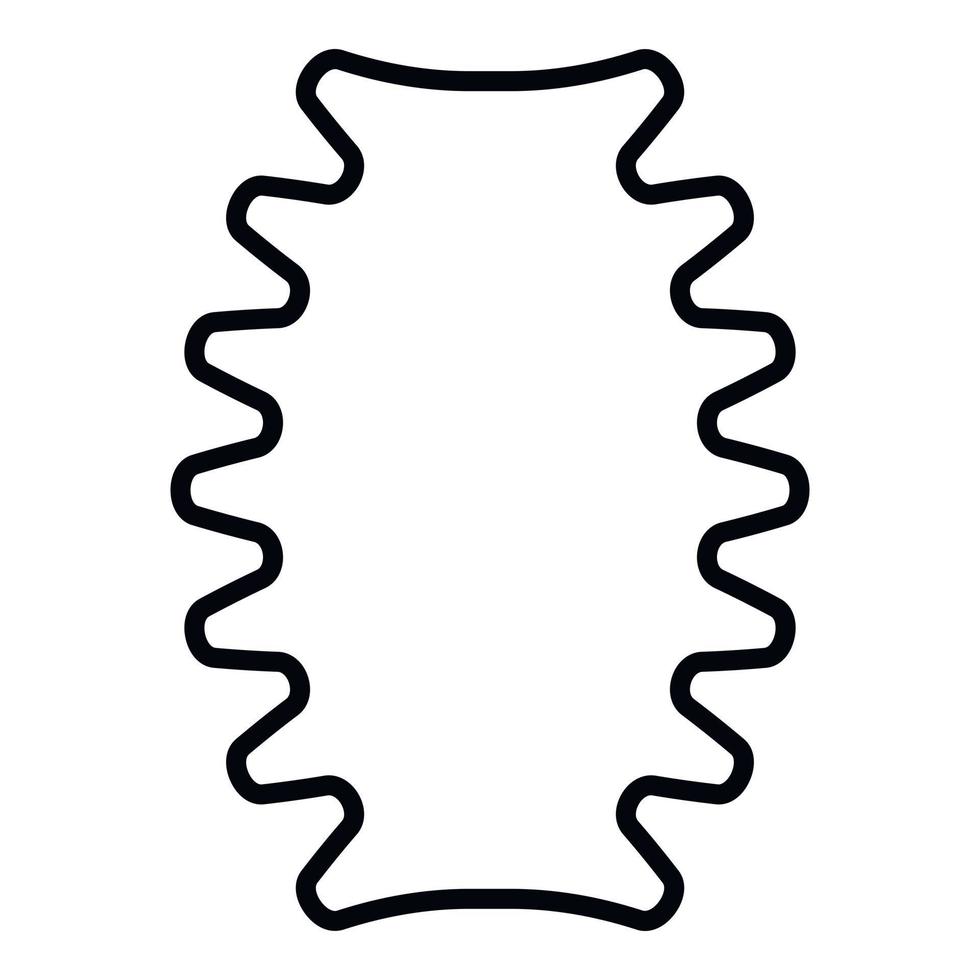 Part coil icon, outline style vector