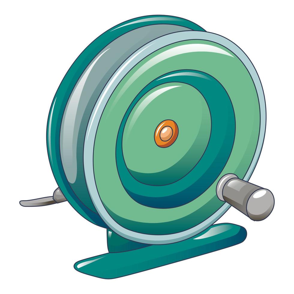 Plastic coil icon, cartoon style vector