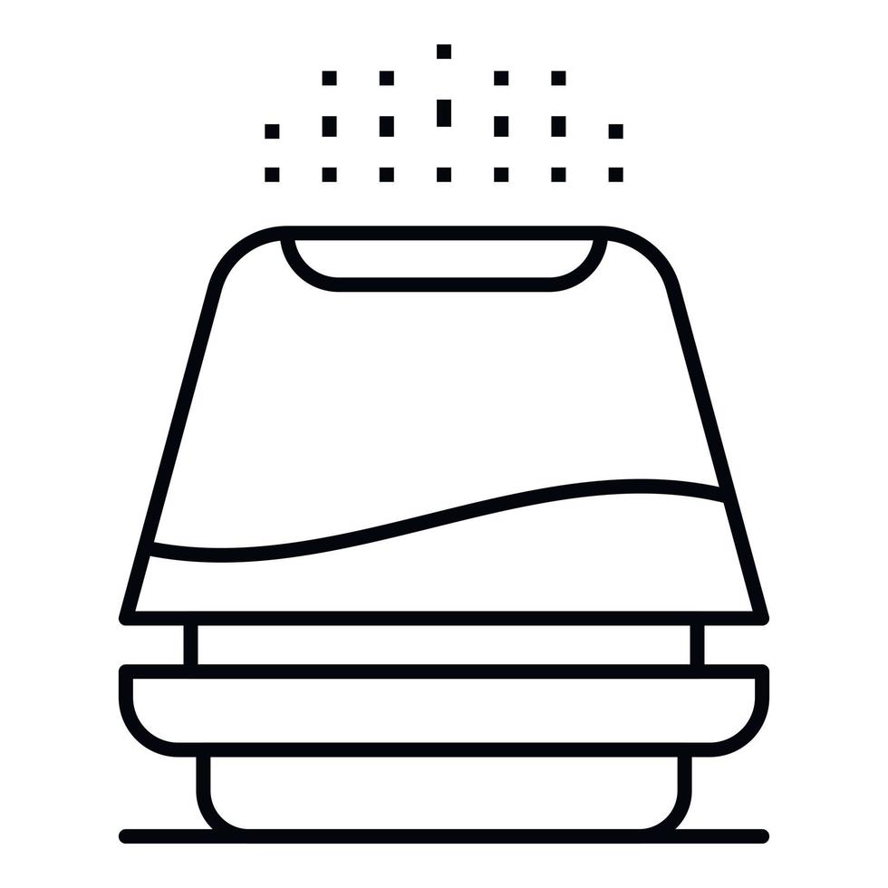 icono de humidificador eléctrico, estilo de esquema vector