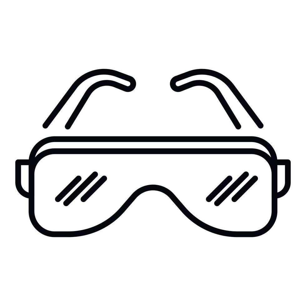 icono de gafas de hip hop, estilo de esquema vector