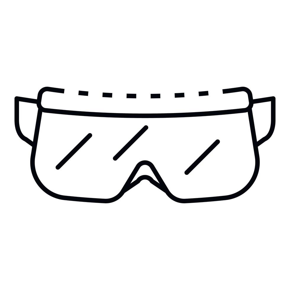 Protect glasses icon, outline style vector