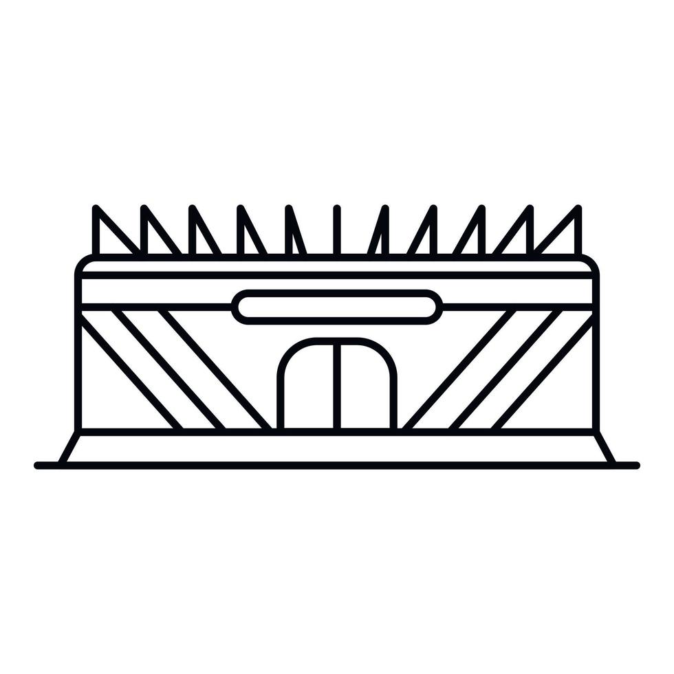 Stadium icon, outline style vector