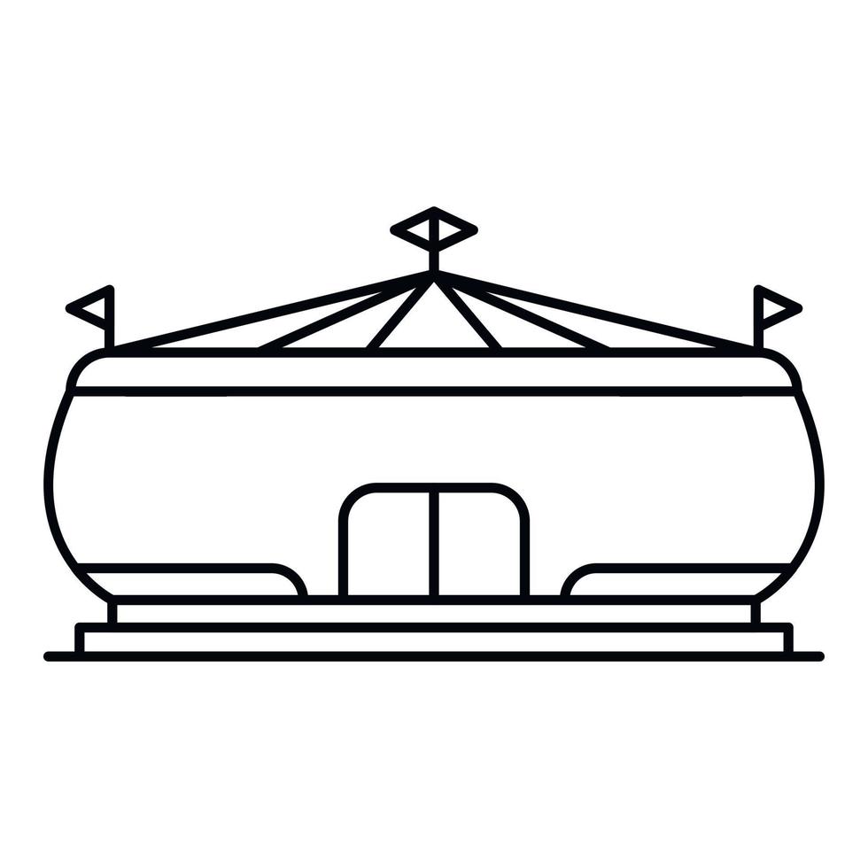 Sport arena icon, outline style vector