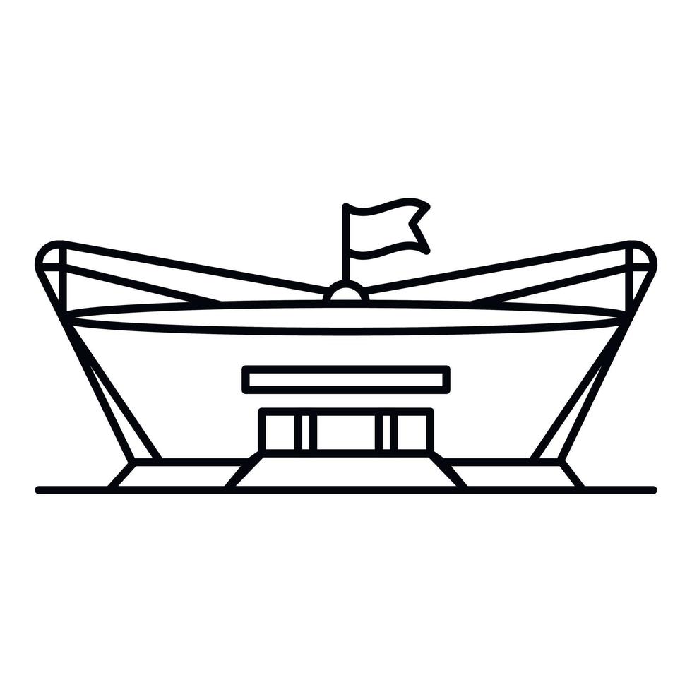 American arena icon, outline style vector