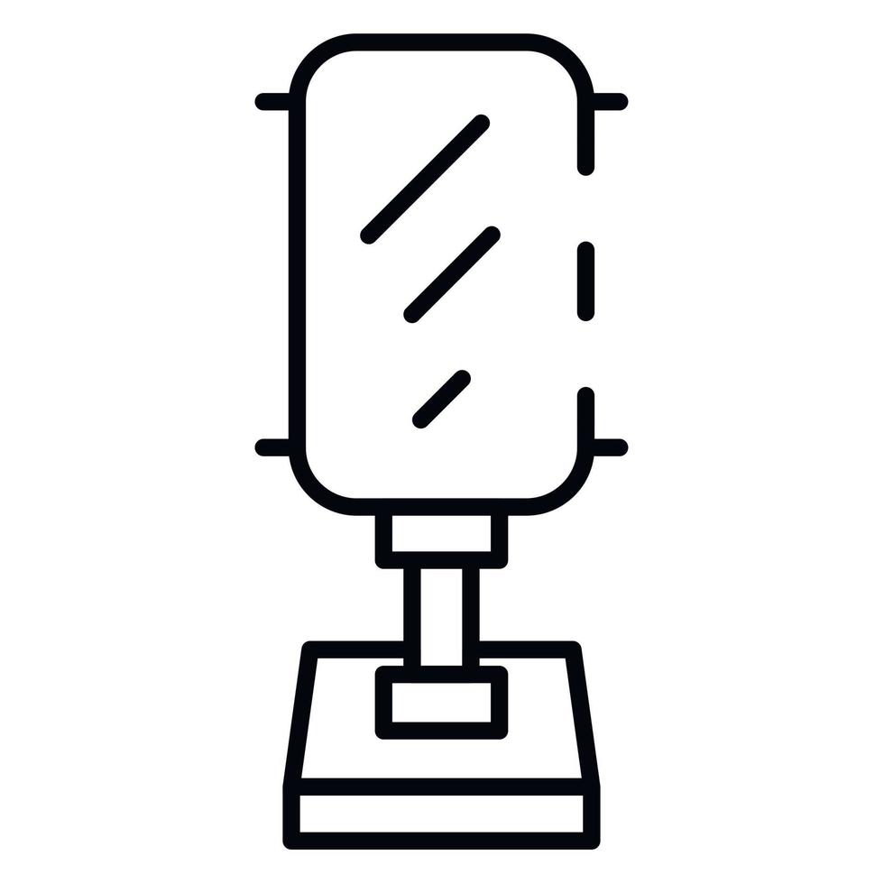 Ad lightbox icon, outline style vector