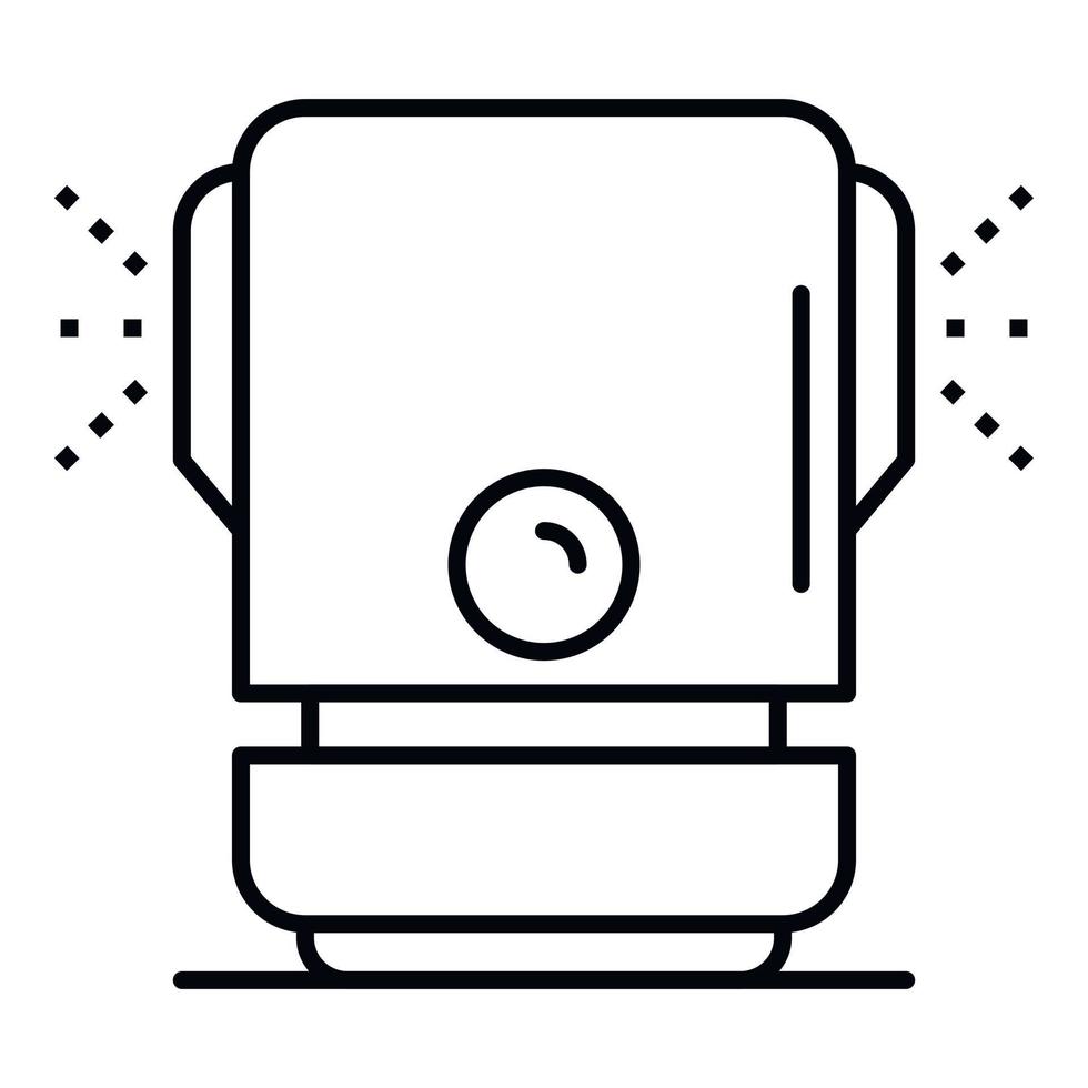 icono de humidificador húmedo, estilo de contorno vector