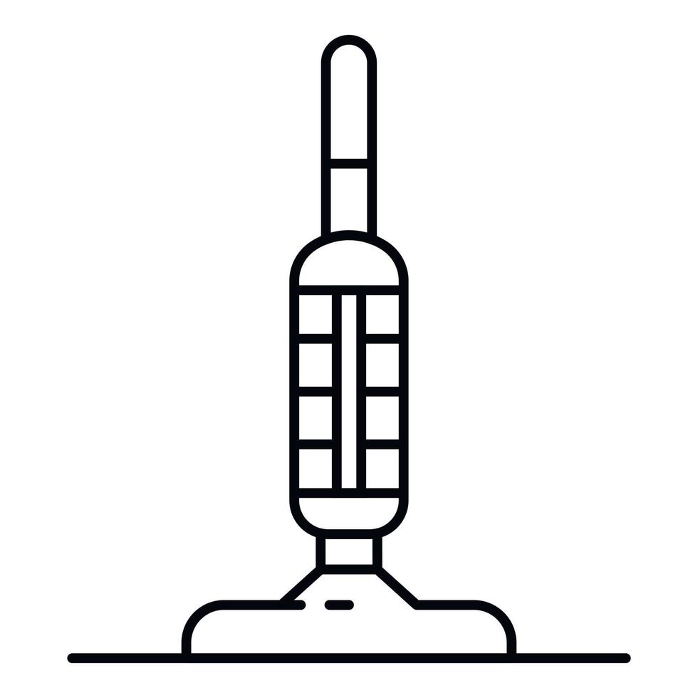 Old style vacuum cleaner icon, outline style vector