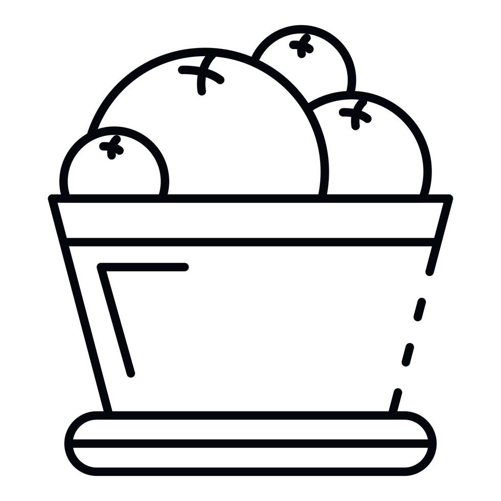 Suculent icon, outline style vector