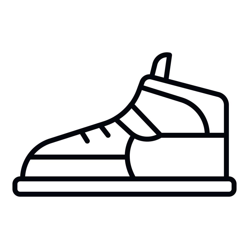 Hip hop sneaker icon, outline style vector