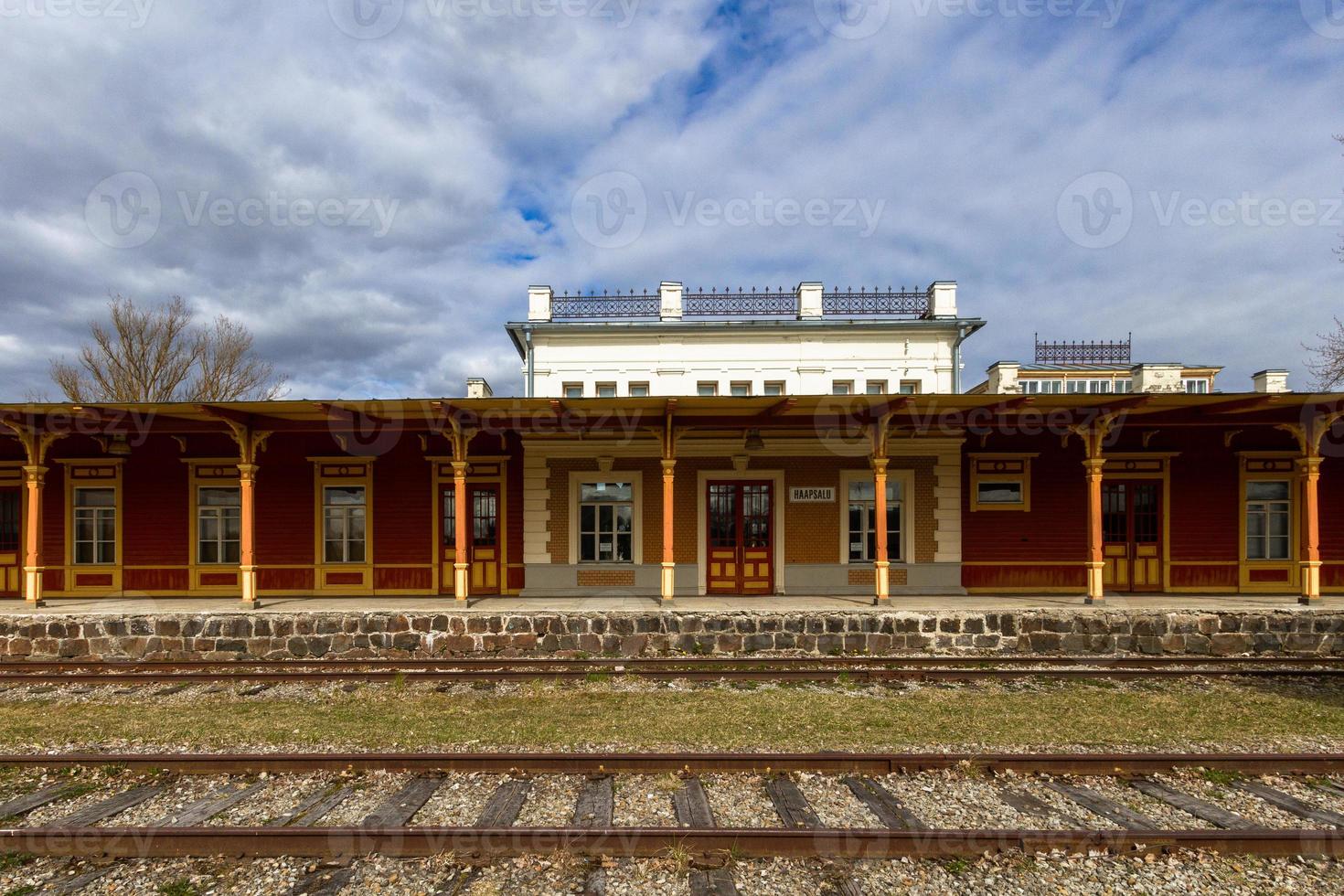 Old Railway Cars and Tracks photo