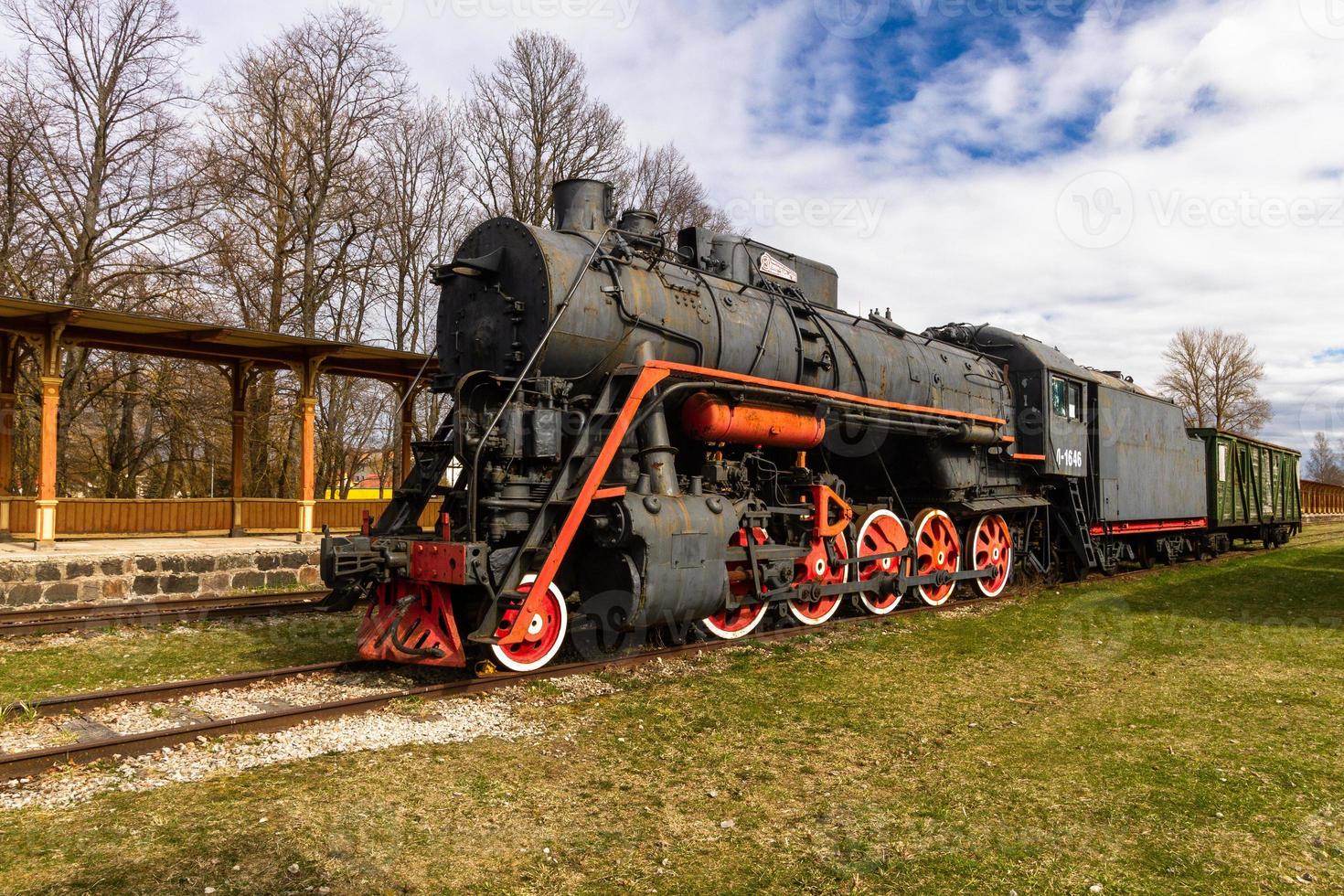 Old Railway Cars and Tracks photo