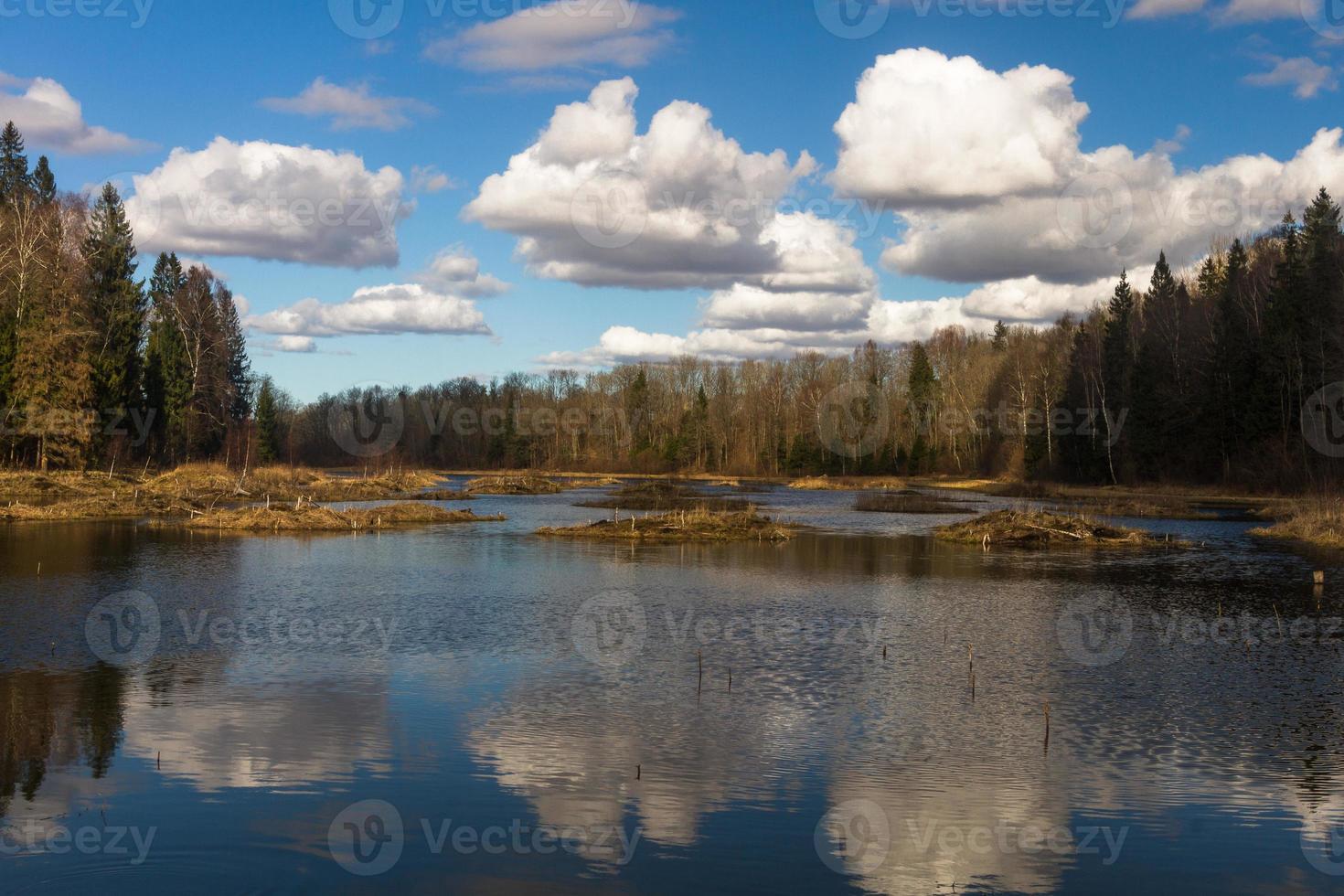 Spring Landscapes With Clouds photo