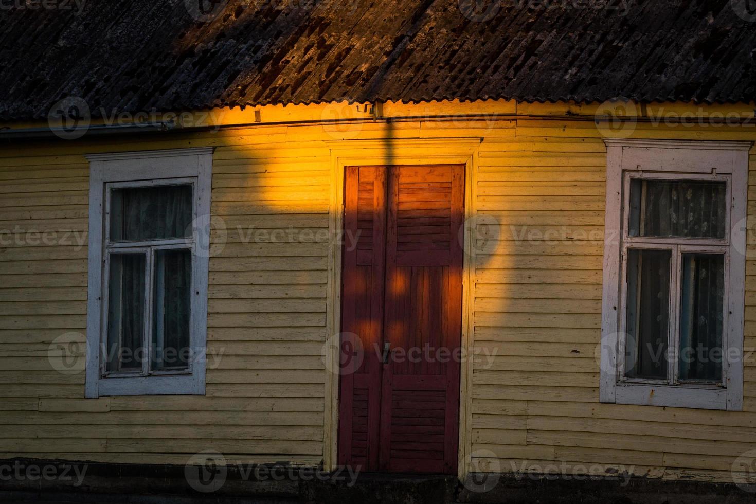 Ukmerge Old City in Summer Evening photo