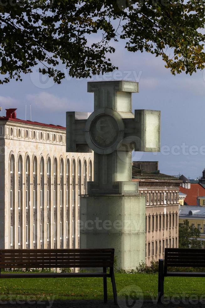 casco antiguo de tallin en verano foto