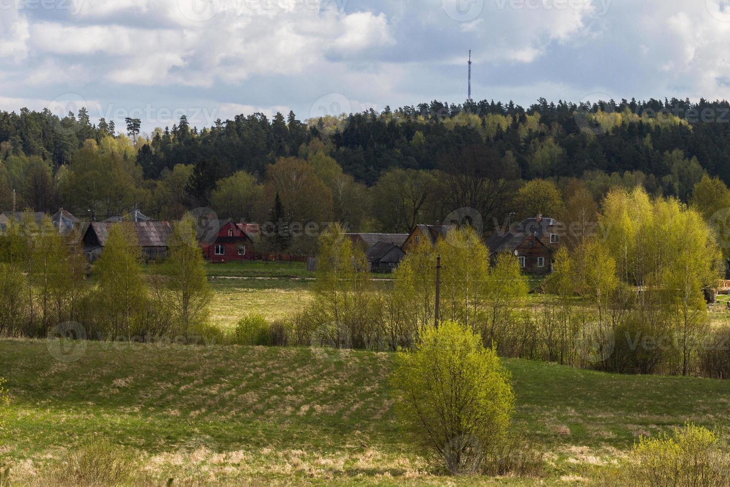 paisajes de la campiña lituana en primavera foto