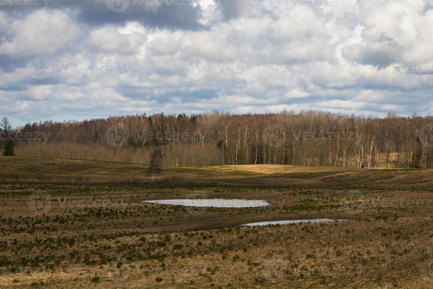 Spring Landscapes With Clouds photo