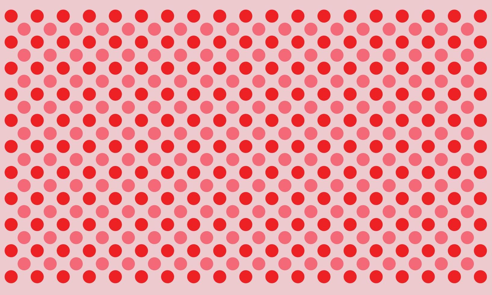 Pink red polka dot background vector